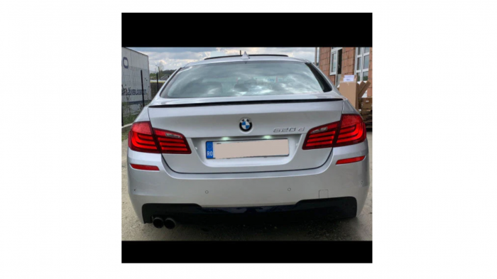 Lip Eleron portbagaj pentru BMW Seria 5 F10 Negru Lucios [3]