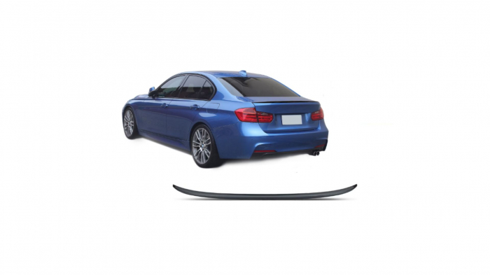 Lip Eleron portbagaj pentru BMW F30 F80 Negru Lucios [4]