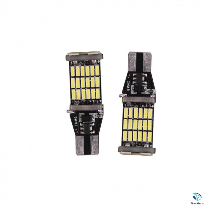 Set 2 Becuri Led Canbus T15 W16W [3]