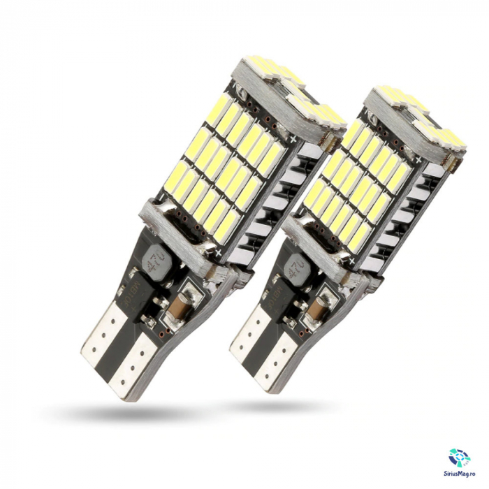 Set 2 Becuri Led Canbus T15 W16W [2]