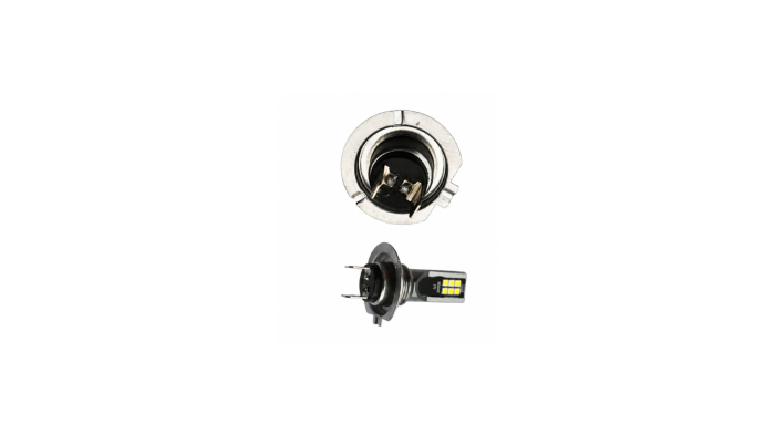Set 2 Becuri LED H7 60W, 6800 Lumeni, 6000K, 12V-24V – Lumina Alba [2]