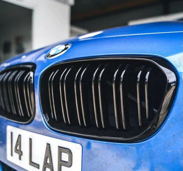 Set 2 grile duble, negru lucios, M Design pentru BMW F20 Facelift [4]