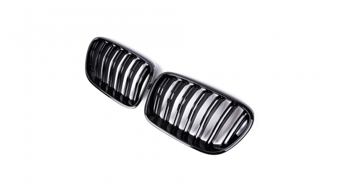 Set 2 grile duble, negru lucios, M Design pentru BMW X3 F25 Nonfacelift [5]