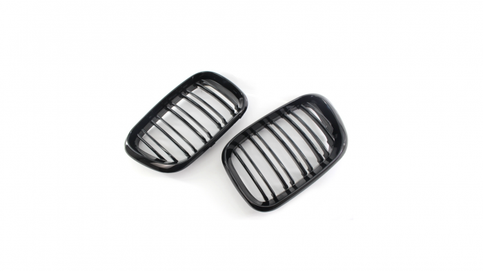 Set 2 grile duble, negru lucios, M Design pentru BMW X5 E53 Facelift [4]
