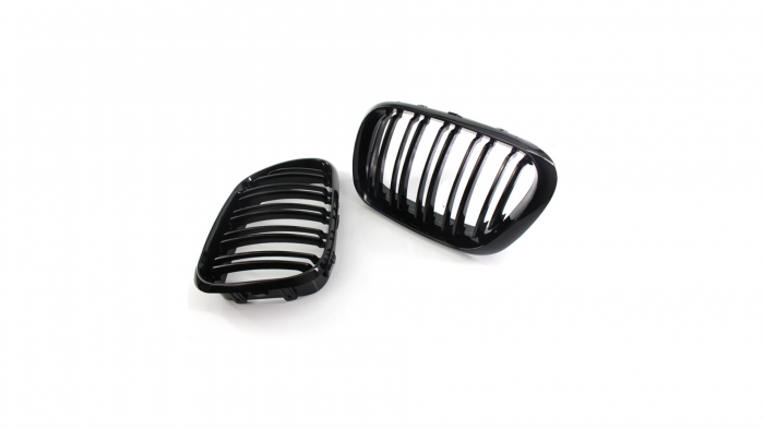 Set 2 grile duble, negru lucios, M Design pentru BMW X5 E53 Nonfacelift [3]