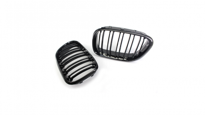 Set 2 grile duble, negru lucios, M Design pentru BMW X5 E53 Nonfacelift [5]