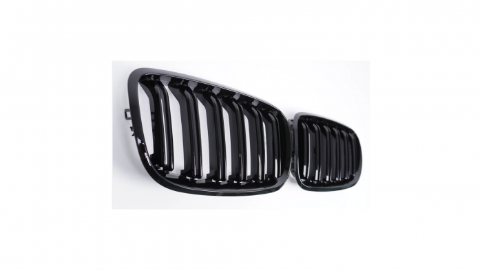 Set 2 grile duble, negru lucios, M Design pentru BMW X5 E70 E71 [5]