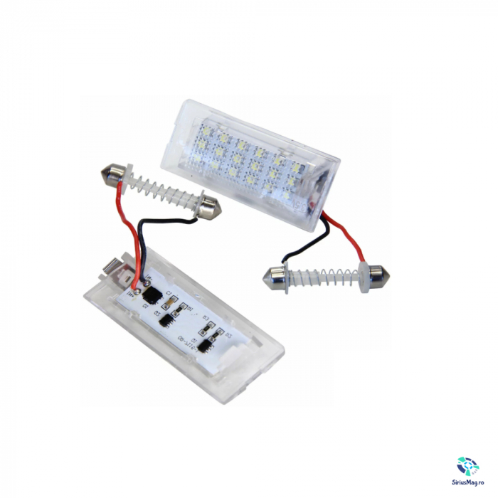 Set 2 Lampi Iluminare numar inmatriculare LED pentru BMW E53&E83 [2]