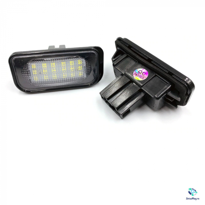 Set 2 Lampi Iluminare Numar Inmatriculare LED pentru Mercedes W203 [2]