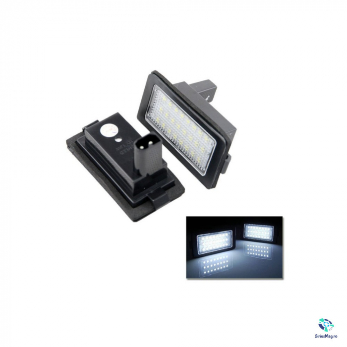 Set 2 Lampi Iluminare Numar LED pentru BMW E38 [4]