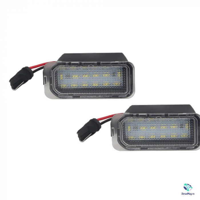 Set 2 Lampi Iluminare Numar LED pentru Ford si Jaguar [3]
