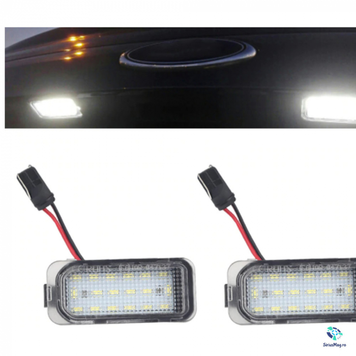 Set 2 Lampi Iluminare Numar LED pentru Ford si Jaguar [5]