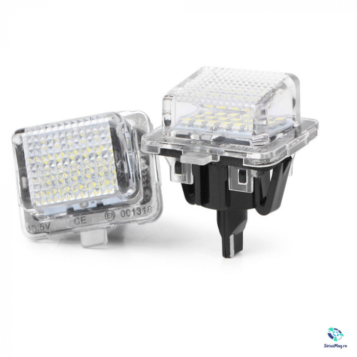 Set 2 Lampi Iluminare Numar LED pentru Mercedes W204 W221 [3]
