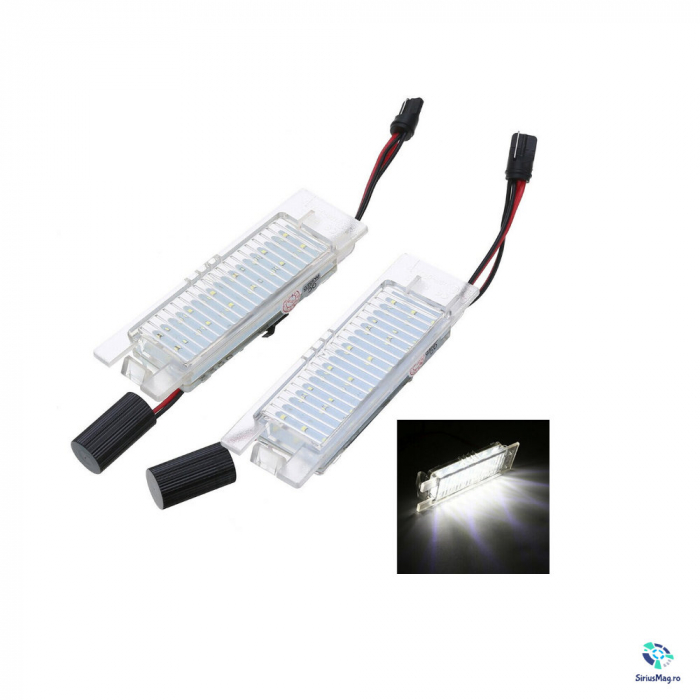 Set 2 Lampi iluminare numar LED pentru Opel Astra H [2]