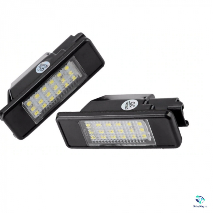 Set 2 Lampi Iluminare numar LED pentru Peugeot Citroen [3]