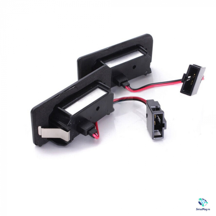 Set 2 Lampi LED Iluminare Numar Inmatriculare pentru Audi A4 B8 VW [2]
