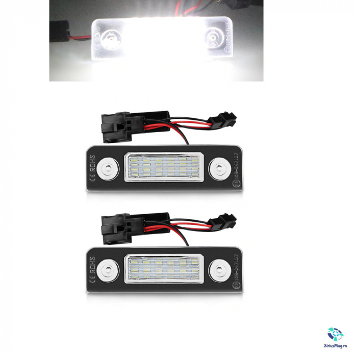 Set 2 Lampi LED numar inmatriculare pentru Skoda Octavia 2 [3]