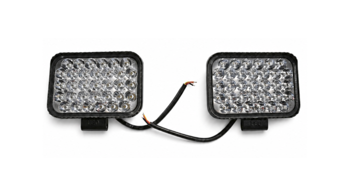 Set 2 proiectoare LED auto Off-Road 4 inch, 100W, 8000 lumeni, 6000K, 12V–24V [3]