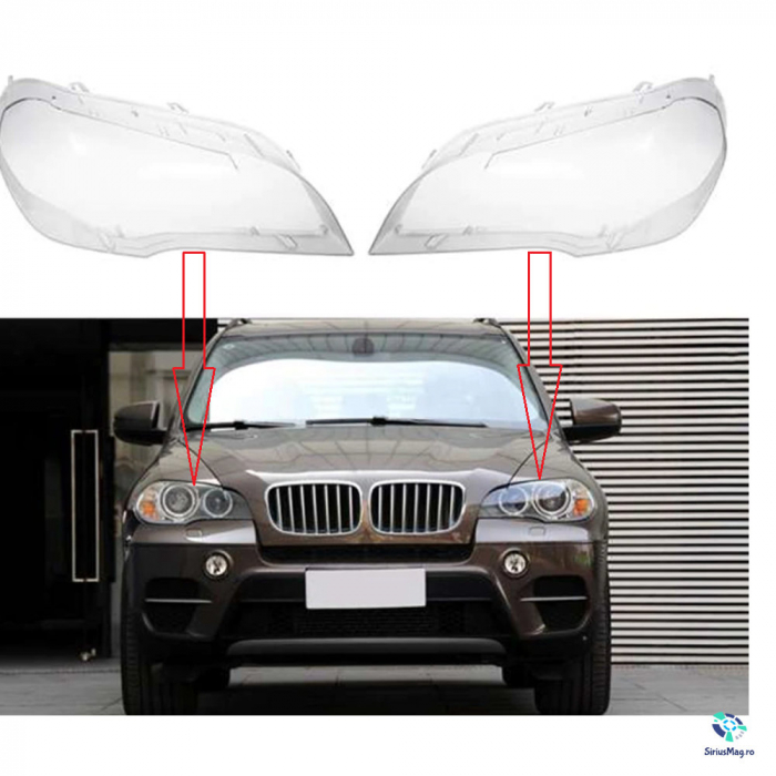 Set 2 sticle faruri pentru BMW X5 E70 [3]