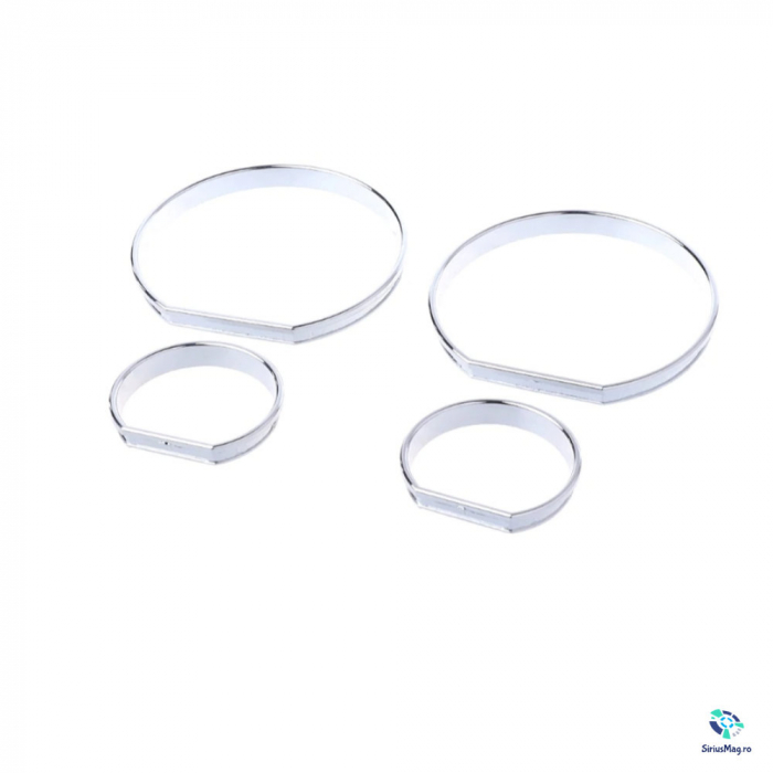 Set 4 Inele, Ornamente Ceasuri Bord Cromate pentru BMW E46 [2]