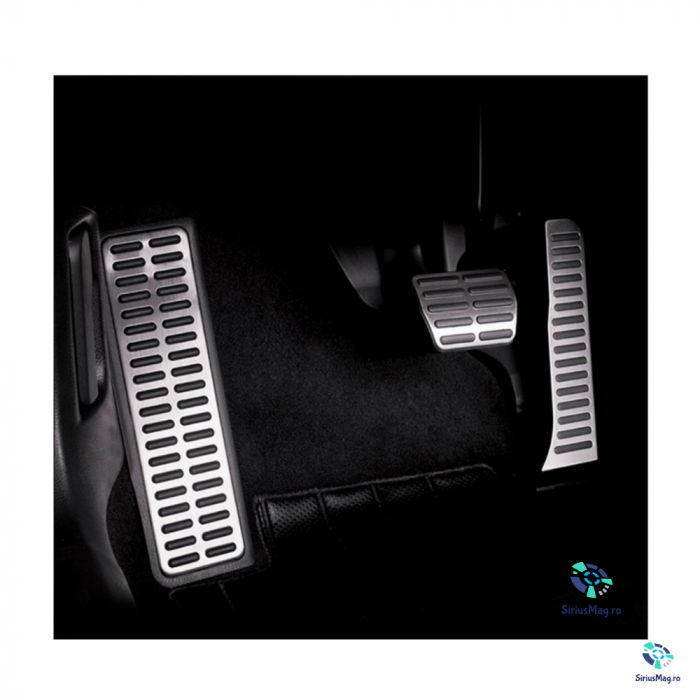 Set Pedale si Footrest din Inox pentru Volkswagen Golf Audi Skoda Seat [2]