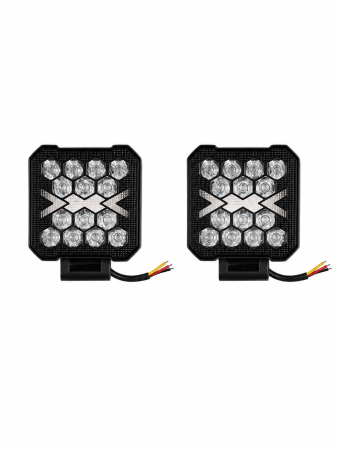 Set 2 proiectoare LED CO-LIGHT 40W, 8000 lm, 12V–24V, IP68, cu semnalizare, 4 inch [1]