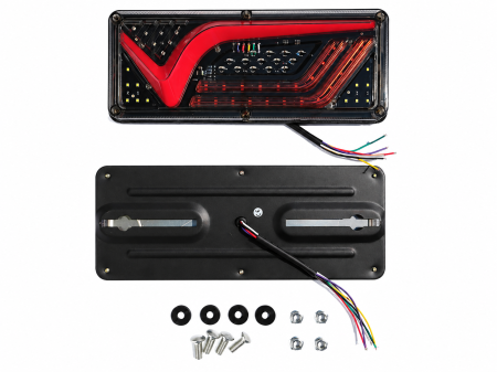 Set 2 Lampi Spate LED Multifuncționale 12V–24V Camion/Remorca [1]