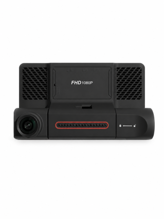 Camere video auto - Camera bord auto tripla DVR XH-208 Full HD, 4”, fața + interior + spate, Ridesharing