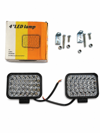 Proiectoare LED - Set 2 proiectoare LED auto Off-Road 4 inch, 100W, 8000 lumeni, 6000K, 12V–24V