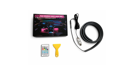 Banda LED parbriz RGB Symphony auto 150 cm, control prin aplicatie, USB [3]