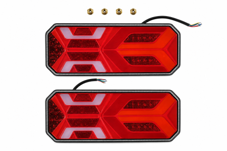 Set 2 Lampi Spate LED 12V–24V cu Semnalizare Dinamica, Camion si Remorca [3]