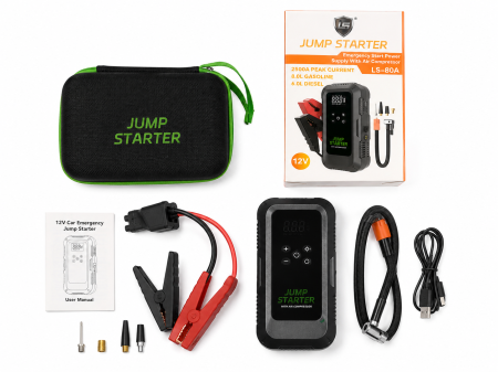 Jump Starter Auto LS-80A 2500A cu Compresor 150 PSI, 29.800 mAh [2]