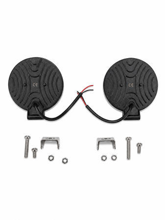 Set 2 proiectoare LED auto offroad rotunde 42W, 10.8 cm, iluminare auxiliara [2]