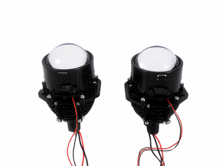 Set 2 Lupe Bi-LED Premium 2.5” 6000K, Faza Scurta/Lunga [2]