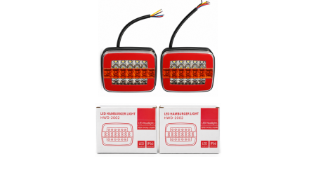 Set 2 Lampi Spate LED 12V–36V, Camion, Remorca, Utilaje [1]