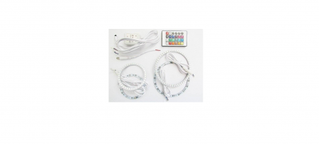 Kit Angel Eyes RGB Cotton 16 culori cu telecomanda VW Golf 5 [2]