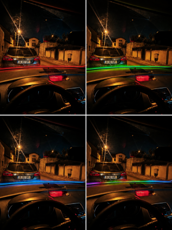 Banda LED parbriz RGB Symphony auto 150 cm, control prin aplicatie, USB [2]
