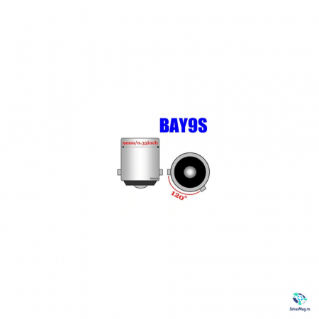 Bec Led BAY9S T4W H6W T11 Canbus 24 SMD [2]