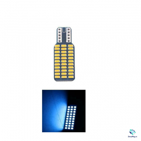 Bec Led T10 w5w Canbus 33SMD - lumina albastra [2]