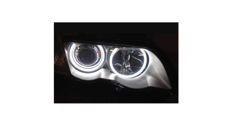 Kit Angel Eyes Cotton BMW E46 cu Semnalizare – Look Modern, Montaj Rapid [5]