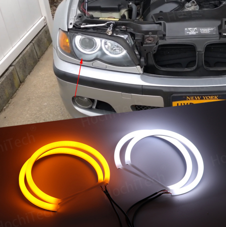 MAGAZIN - Kit Angel Eyes Cotton cu Semnalizare pentru BMW E46
