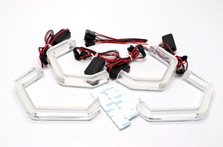 Angel eyes BMW - Kit Angel Eyes Cristal DTM Cotton pentru BMW F30 - Faruri cu xenon
