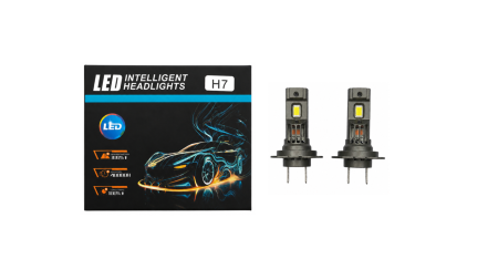 Becuri faza scurta/faza lunga - Set 2 becuri LED auto H7 Canbus, 180W, 20.000 lumeni, 6000K