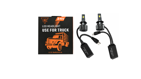 Becuri faza scurta/faza lunga - Set 2 Becuri LED H7 24V CANBUS, 120W, 12000 LM, Camion