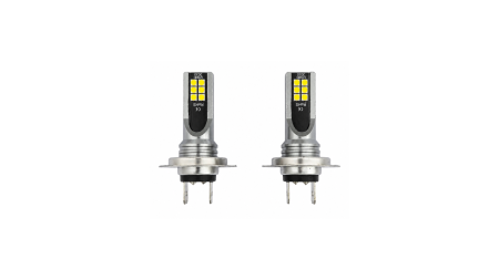 Becuri faza scurta/faza lunga - Set 2 Becuri LED H7 60W, 6800 Lumeni, 6000K, 12V-24V – Lumina Alba