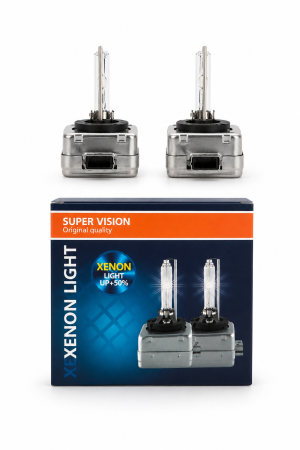Set 2 becuri Xenon D1S SuperVision 35W, 6000K, 6400 Lumeni