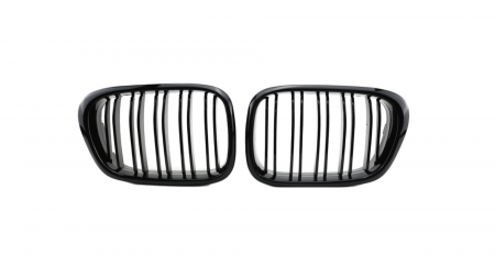 Grile aerisire - Set 2 grile duble, negru lucios, M Design pentru BMW E39