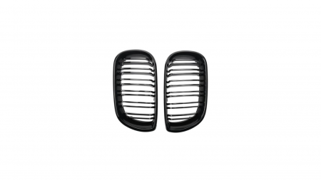 Grile aerisire - Set 2 grile duble, negru lucios, M Design pentru BMW E46 4 usi Nonfacelift