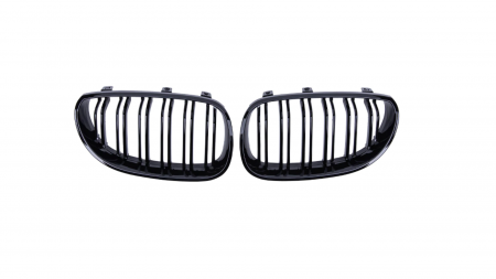 Grile aerisire - Set 2 grile duble, negru lucios, M Design pentru BMW E60