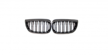 Grile aerisire - Set 2 grile duble, negru lucios, M Design pentru BMW E81 E87 Nonfacelift